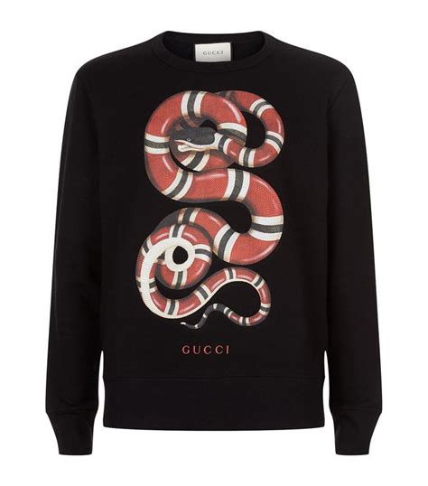 gucci jumper mens snake|Gucci laid back hoodie men.